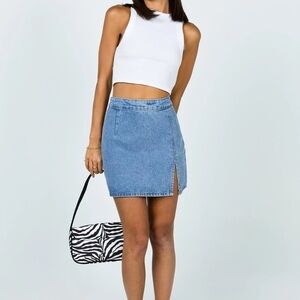 Princess Polly The Lola Mini Skirt Denim